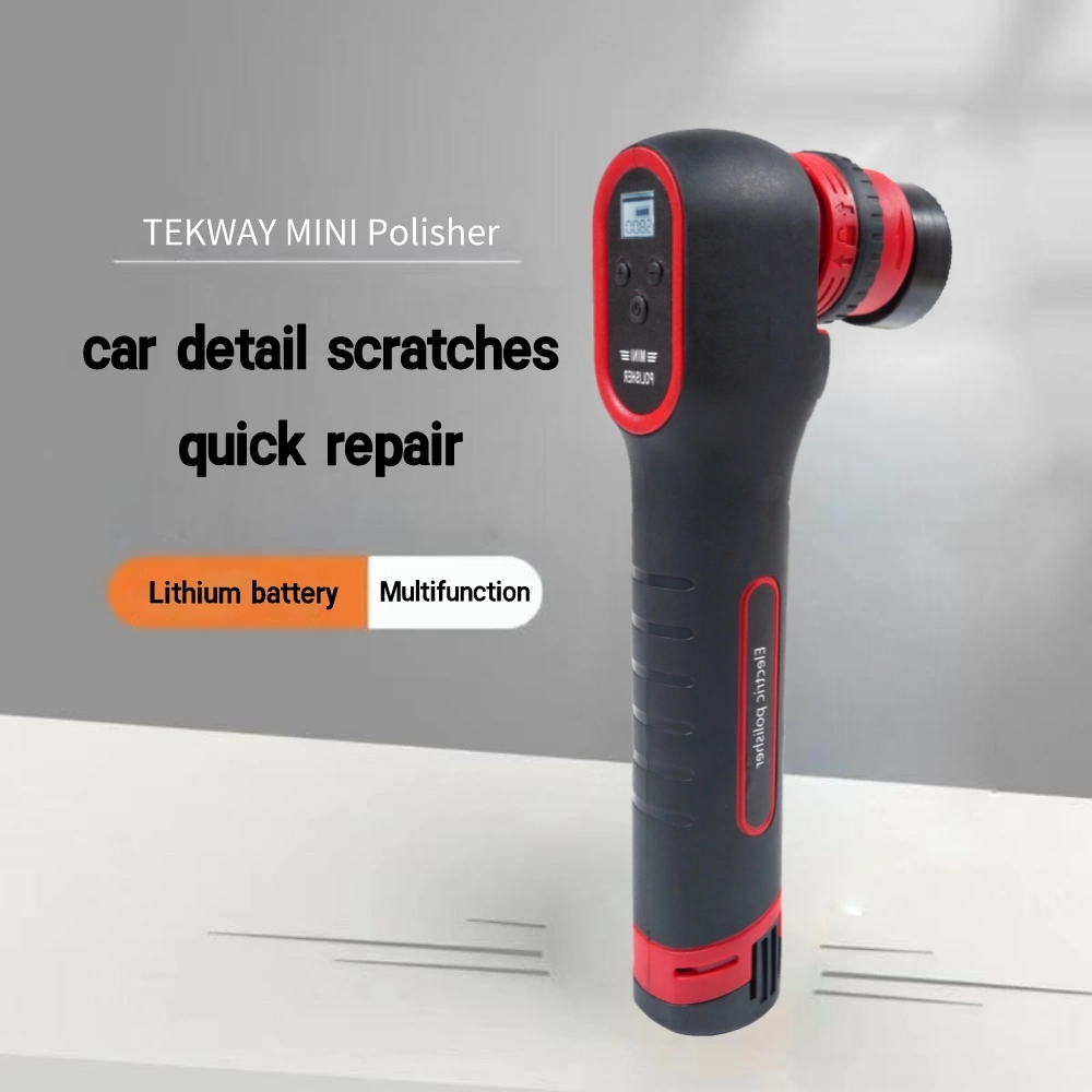 Ferramenta elétrica Mini polidor de veículos Tekway com detalhes Multifunctional Digital Display Design, minissistema de polimento sem fios, encerar detalhes