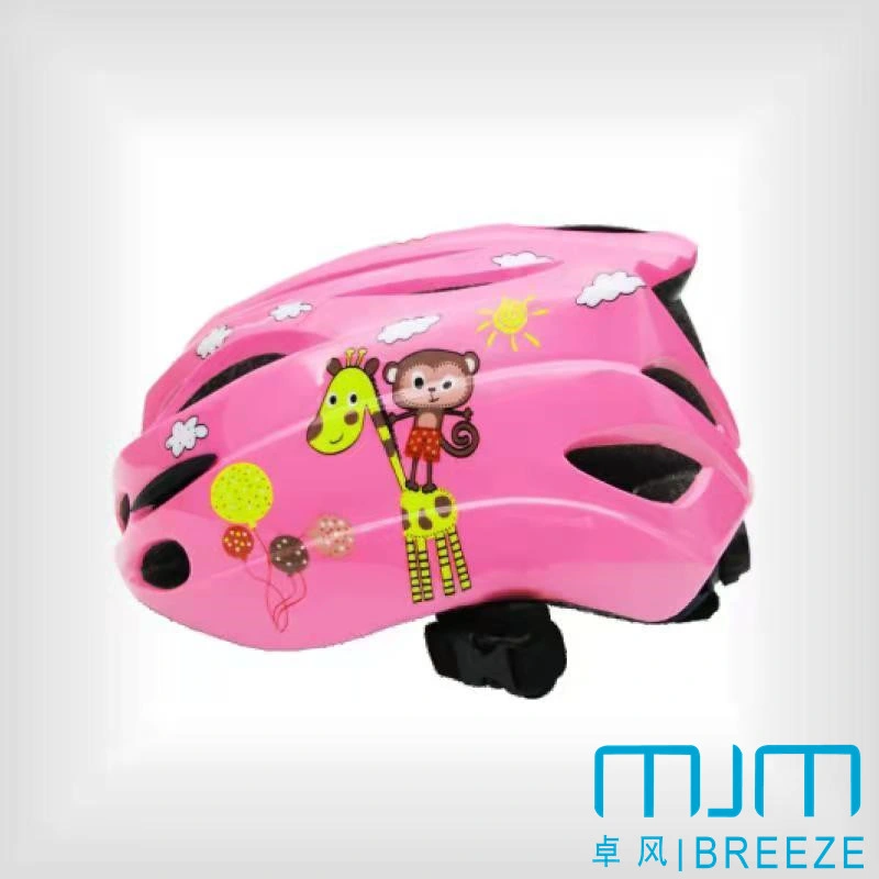 Casco de seguridad de PC de alta densidad de cascos de ciclismo infantil de dibujos animados