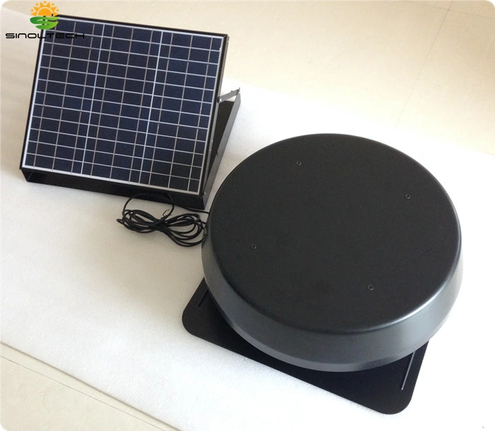 14 pulgadas de alto volumen de 50W Ventilador de Techo Solar Panel solar con mando a distancia (SN2014002)