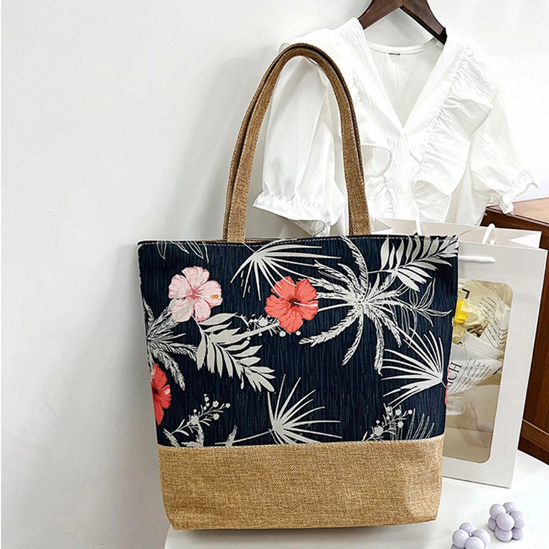 Ladies Shoulder Bag Shopping Large Capacity Women Canvas Tote Bag