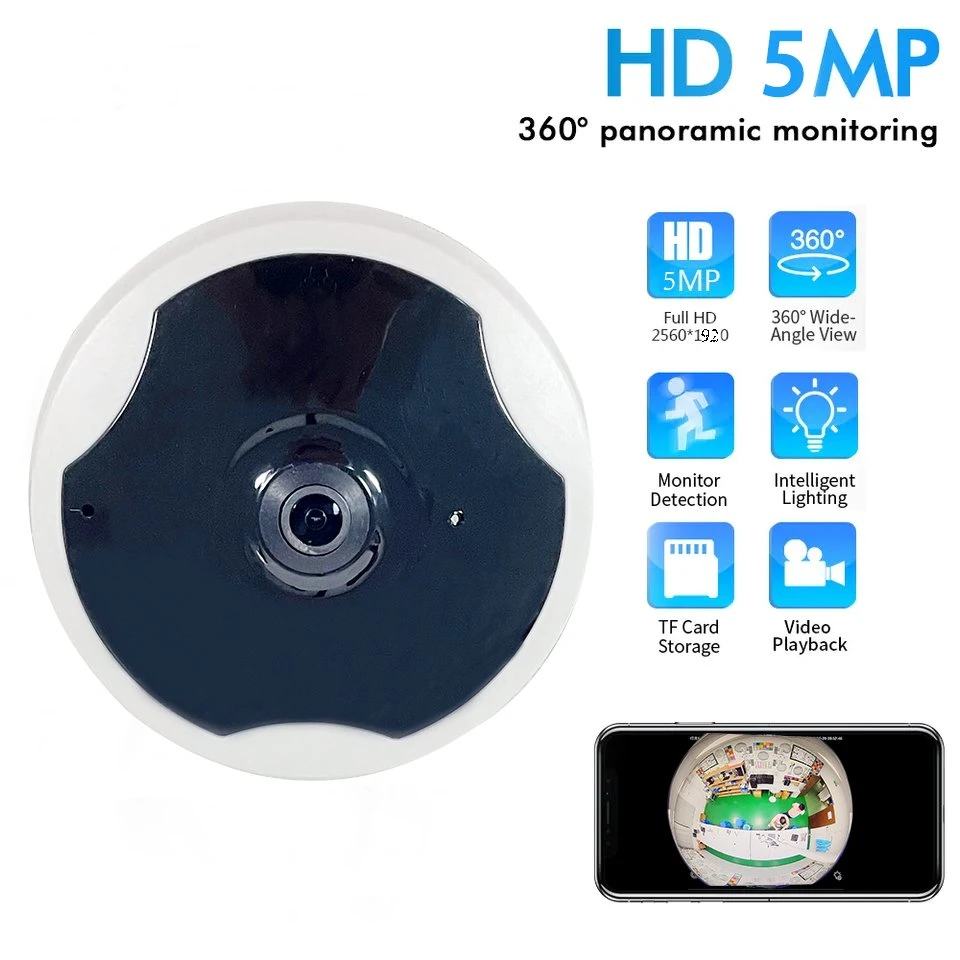 2023 Best Selling Panoramic Network Camera School Hospital Indoor IP Câmara Dome