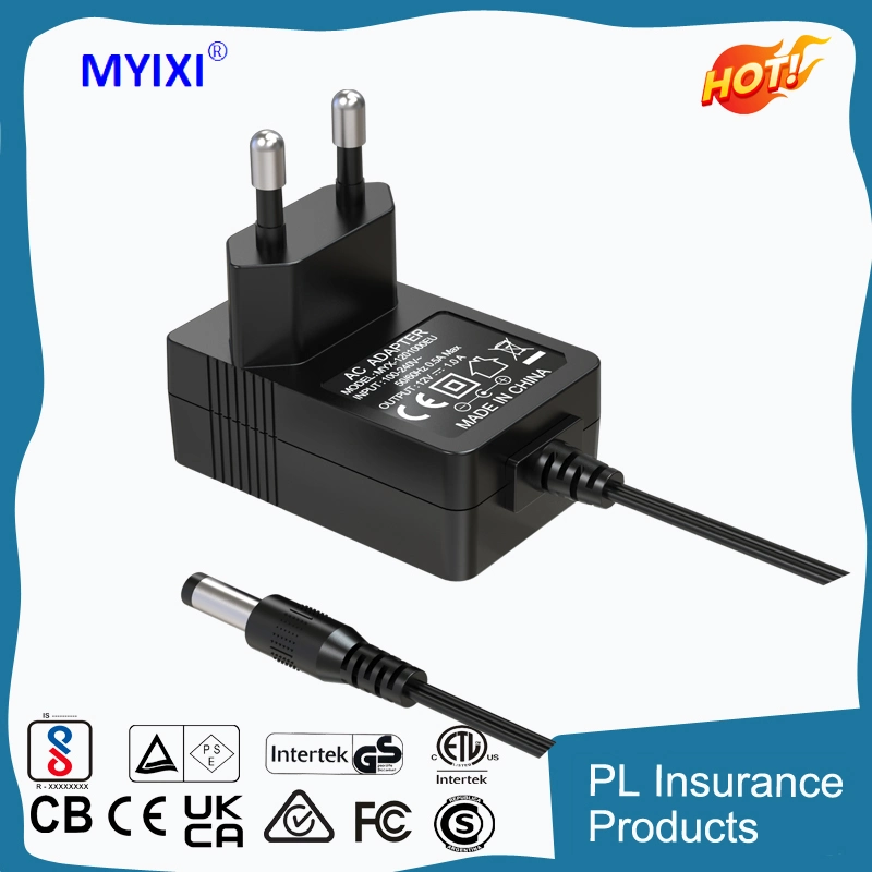 Factory Price 3 Years Warranty 9V 12V Power Supply EU Plug 9V 1.2A 1.5A 2A 12V 1A 1.5A AC Power Adapter Charger