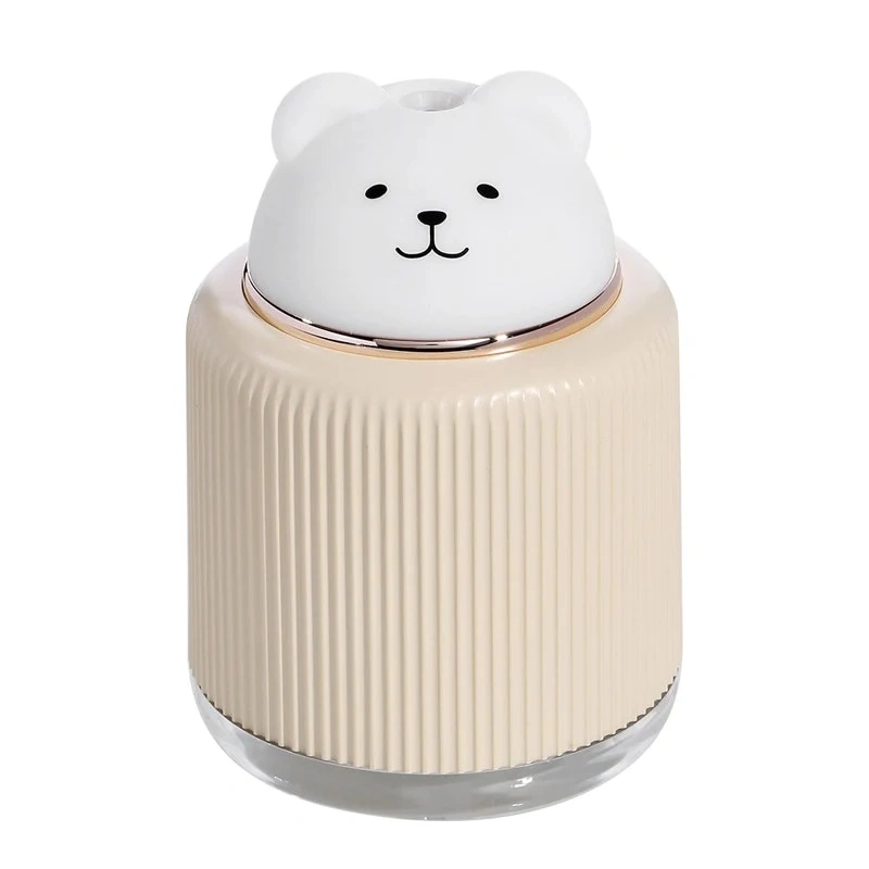 Promoción Regalo mascota Humidador LED Luz de Noche Oso Marrón/Gato Blanco/Conejo Rosa