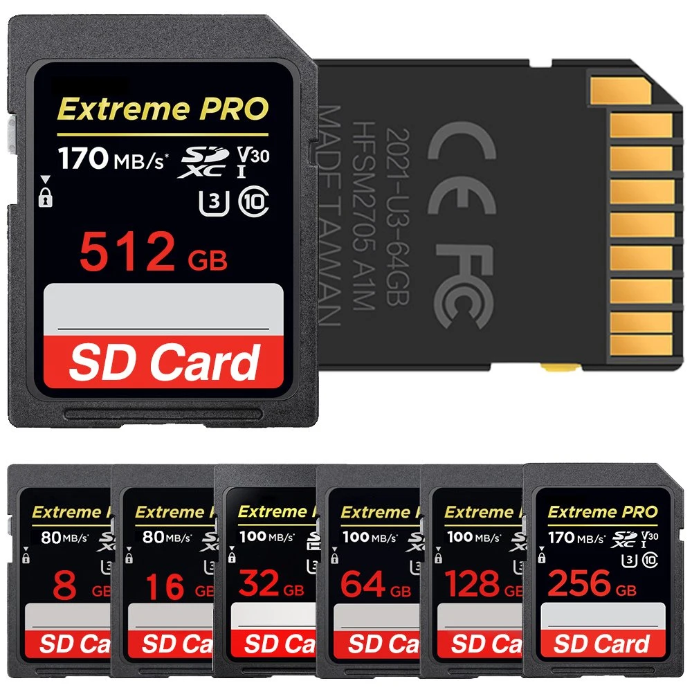 Cheapest Factory Price Camera SD Cards 2GB 4GB 8GB16GB 32GB 64GB 128 GB SD Cards Memord Cards