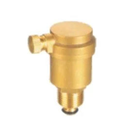 Nickel Plate Automatic Brass Male Connect Safety Valve Air Vent