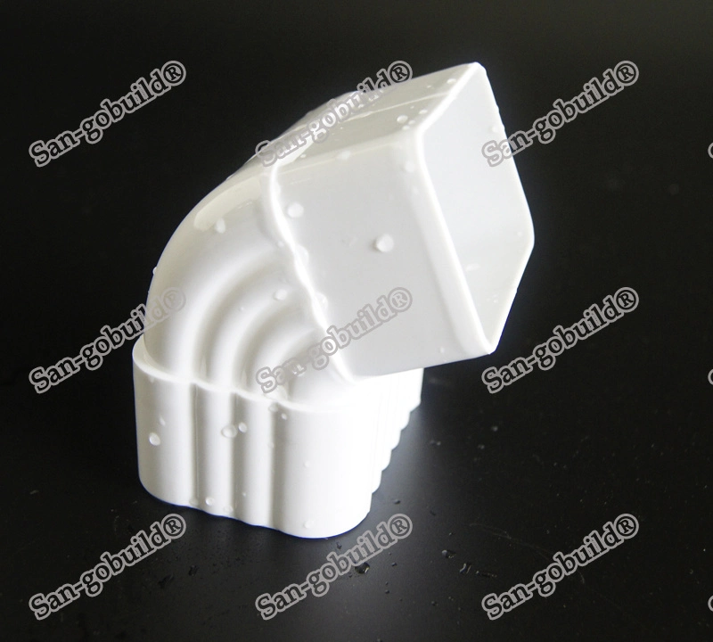 Light-Weight White PVC Gutter Color Remain Inlet Funnel for Rain Drain Water with Soncap