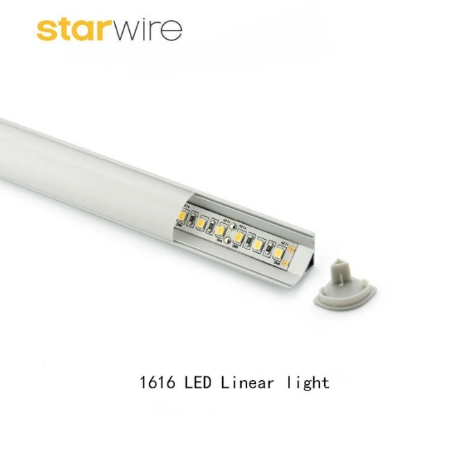 1616 1919 V-Shape Corner Aluminium Profile LED Linear Light for Cabinet Light