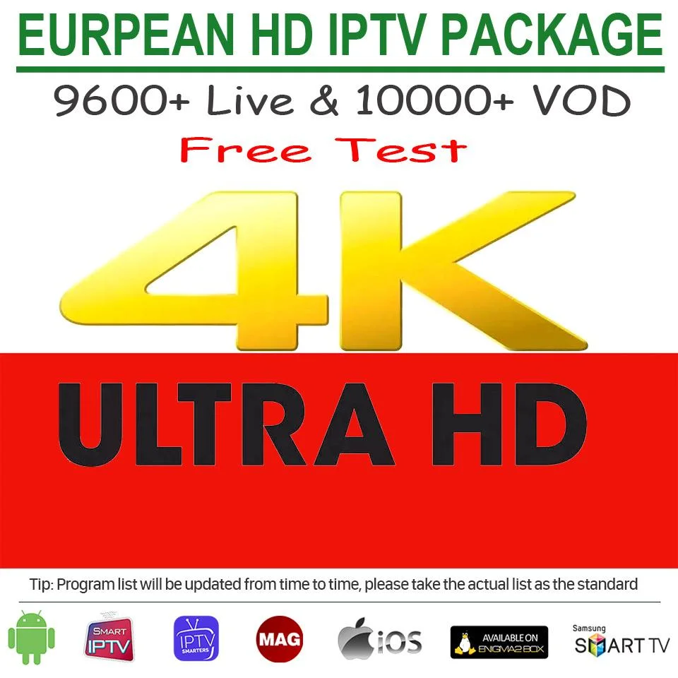 Hot Selling UK English 4K Ott Sport IPTV Xxx Firestick Smart TV Android TV Box M3u IPTV Free Test Xxx Sports IPTV Reseller Panel