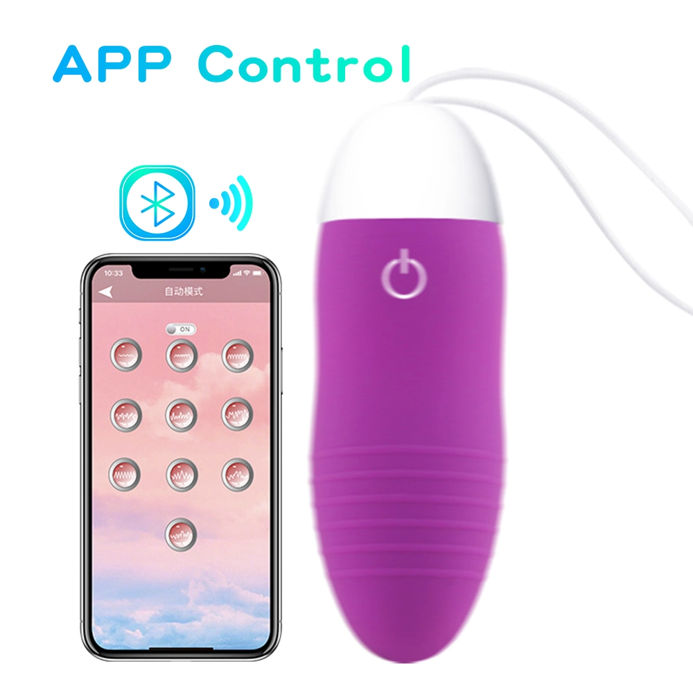 Silicone Vibrating Eggs Waterproof Wireless Remote Control APP Vibrator Smart for Couples Adult Toys