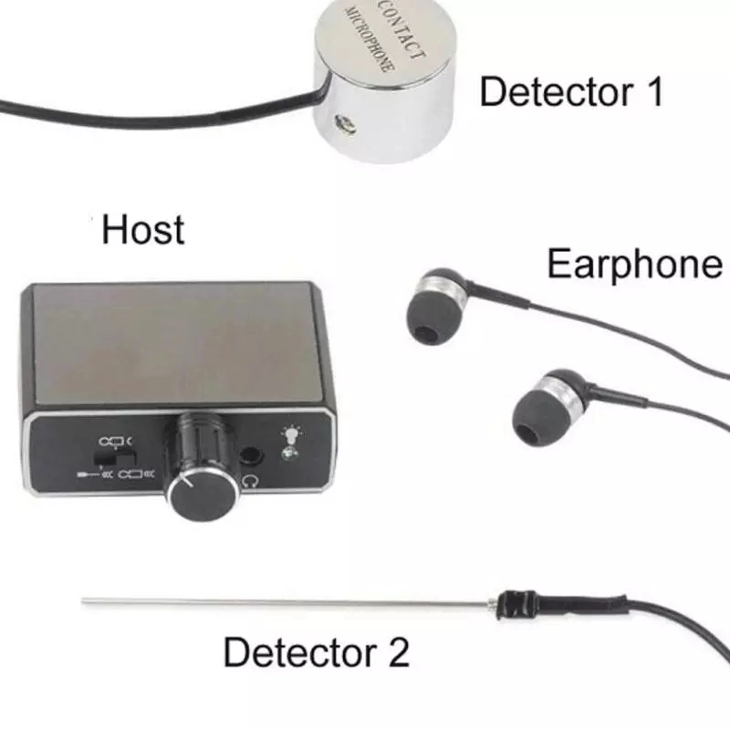 Microfone de parede de alta resistência Detector de dispositivo de escuta de voz para engenheiro vazamento de água óleo vazamento audição para reparo, dispositivo de escuta