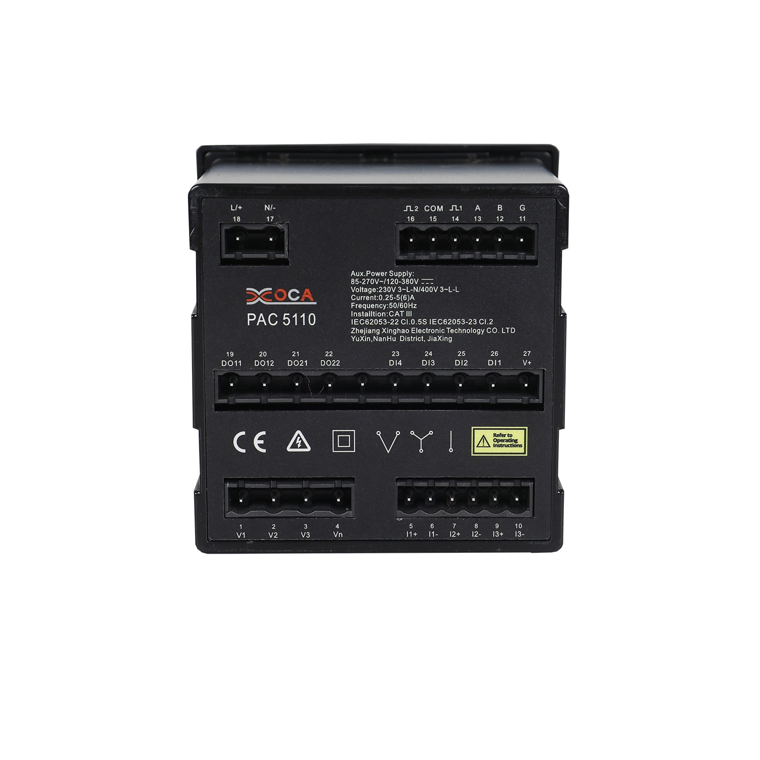 الطاقة الكهربائية الرقمية طراز Modbus مقياس الطاقة الكهربائية الرقمية PAC5010 AC Panel RS485 Modbus متر