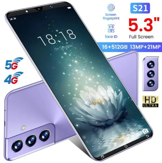 Außenhandel Heißer Verkauf Großhandel/Lieferant Original entsperrt S21 4,3 Smartphone Mobiltelefon, 4G LTE Handys Smart Mobile Phone Android Smartphone