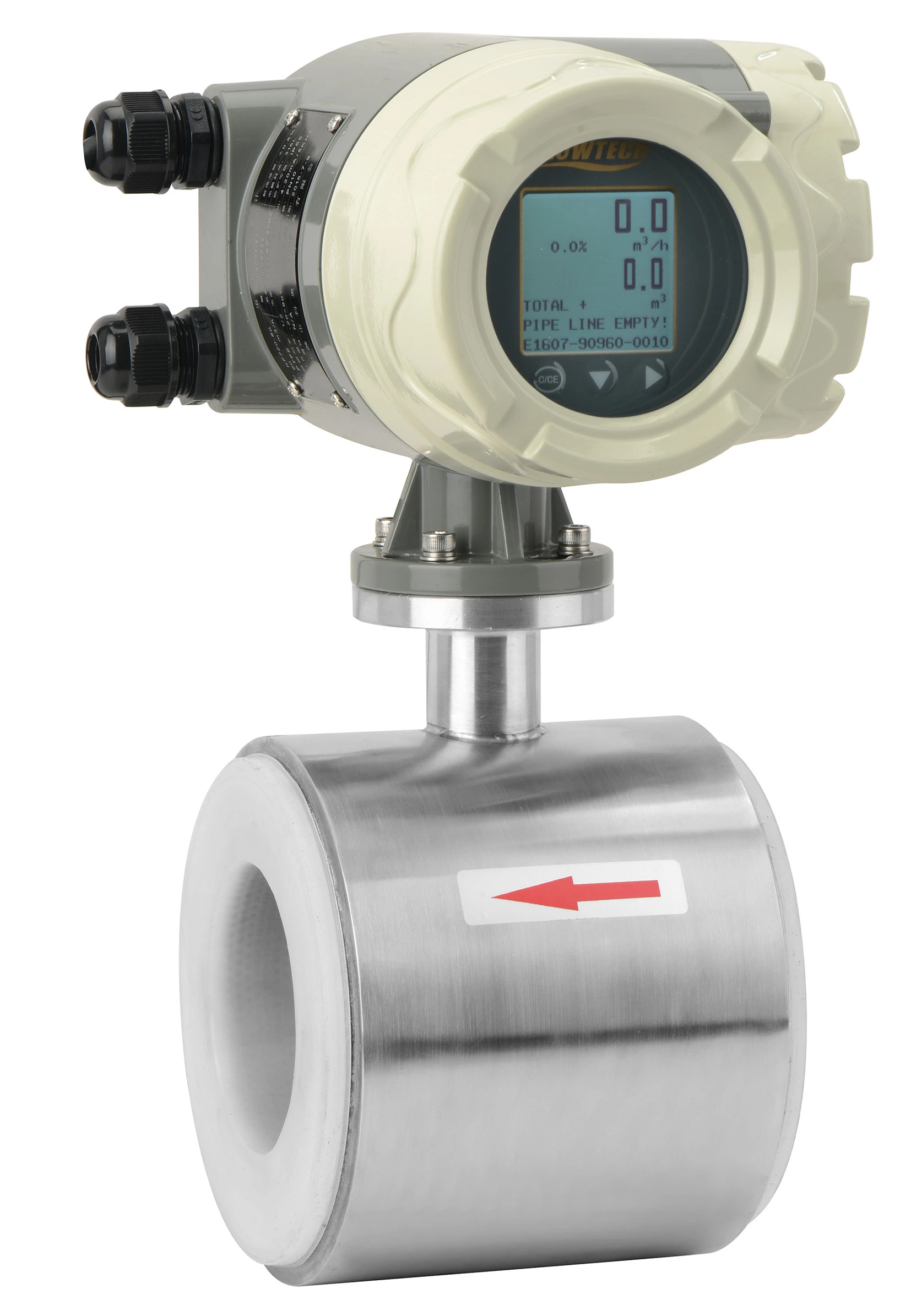 Digital Flowmeter Transmitter Plastic Water Flow Meter Remote Electro Magnetic Flow Meter