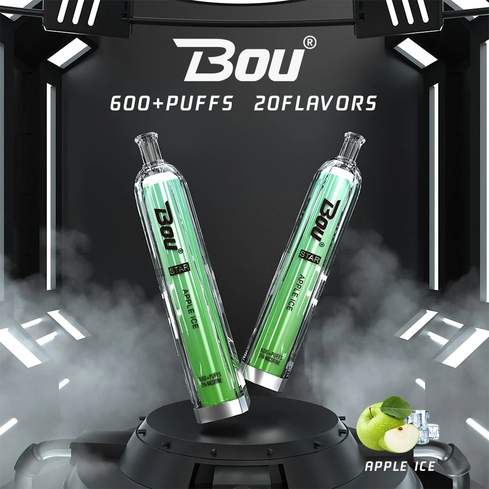 Original Bou 600puffs Disposable/Chargeable Vaporizer OEM ODM Flavors Available Thick Oil Vape Pen Electronic Cigarette