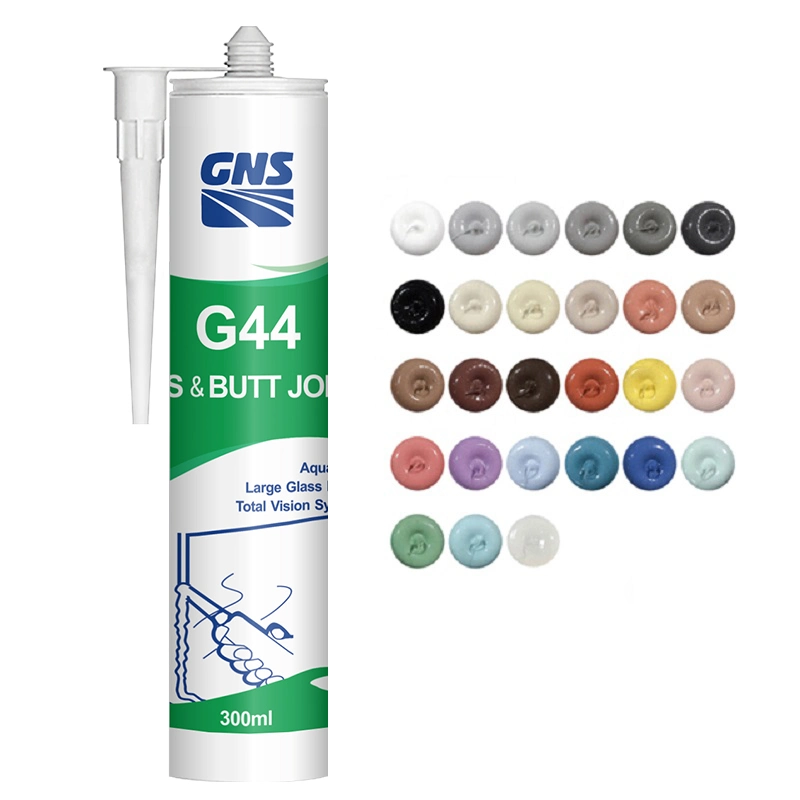 Gns G44 High Performance Multi-Purpose Colorful 100% RTV Acetoxy / Acid / Acetic Silicone Adhesive Sealant