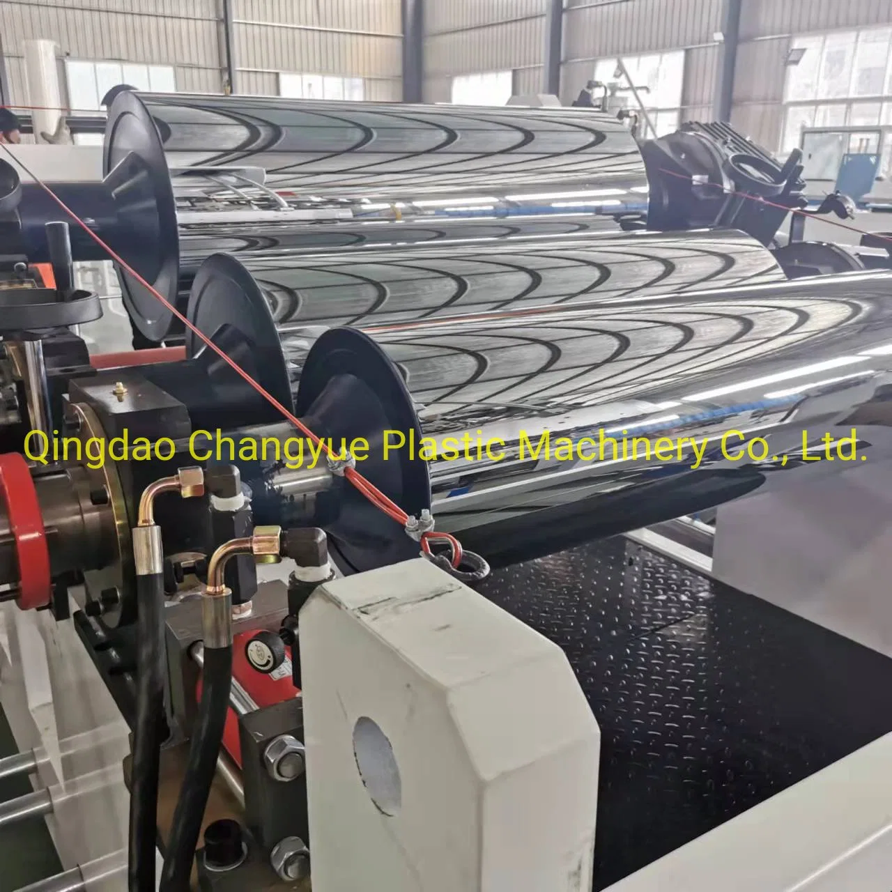 Plastic Sheet Extruder Machine / PP PS ABS HIPS Theromofroming Roll Sheet Extrusion Machine
