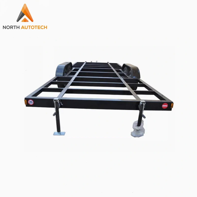 Heavy Duty Customed Mobile Tiny House Chassis Trailer Frame with Standard and Detachable Decks