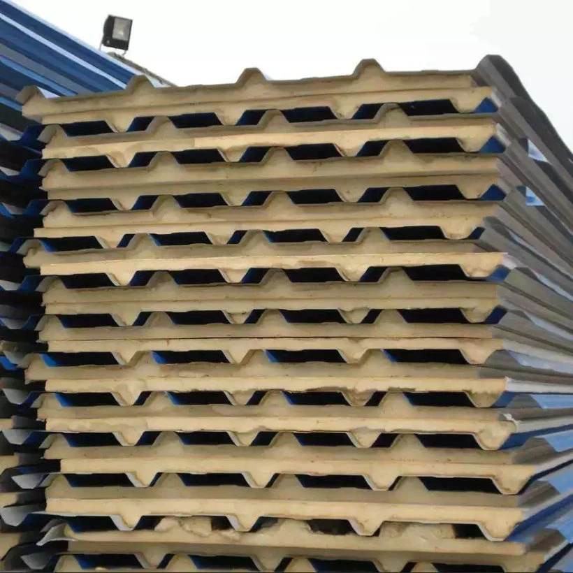 PUR/PIR/Rock Wool/EPS/Polyurethane /Sandwich Panel for Wall and Roof in Construction Industry