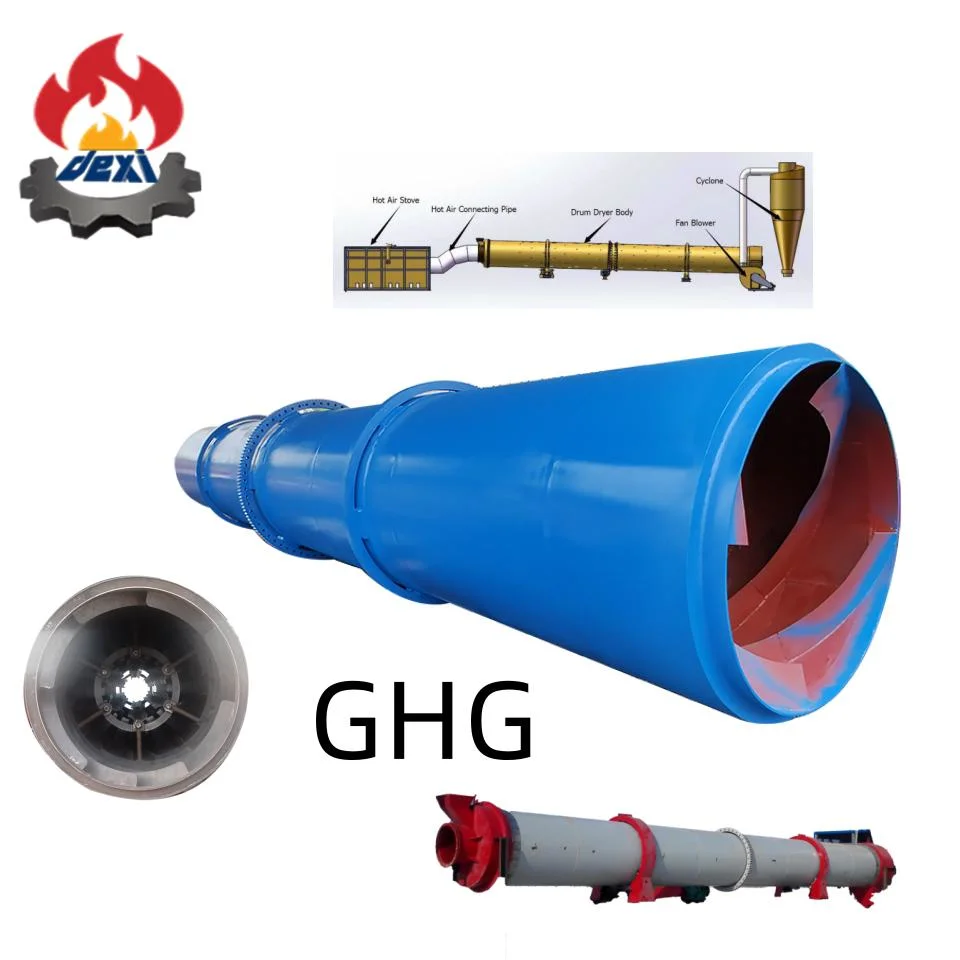 China High Efficiency Sludgy Sawdust Fertilizer Compost Rotary Drum Dryer