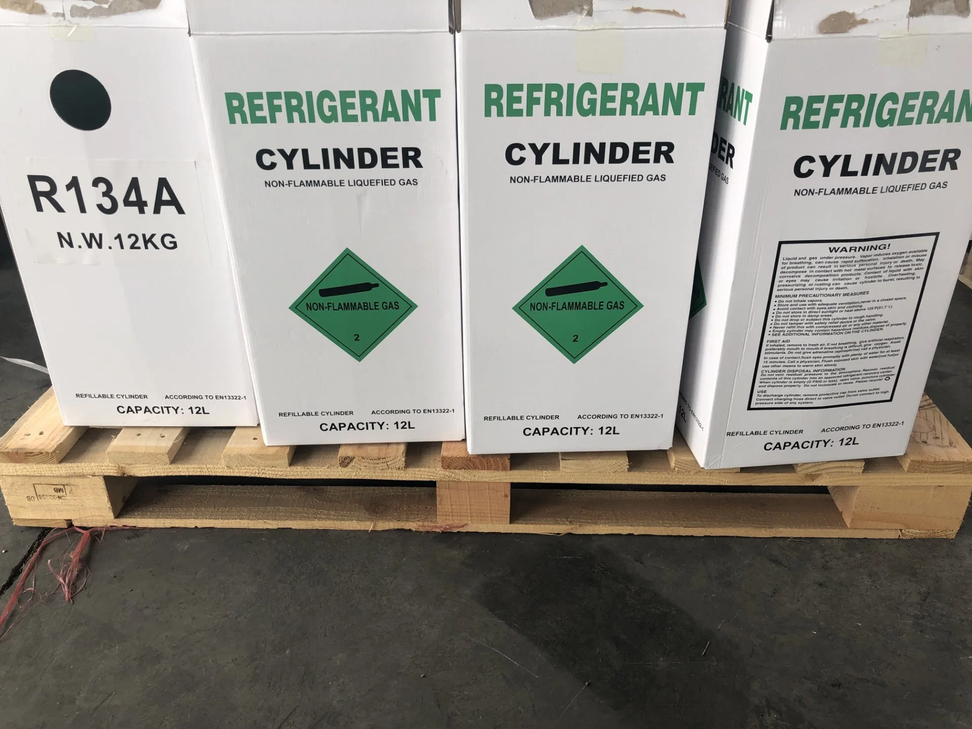 Fast Frozen Gas Refrigerants 10kg 404A Gas in Multiple-Use Cylinder