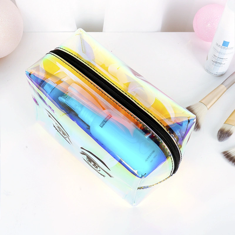 Phintory Laser TPU transparente wasserdichte Kosmetiktasche