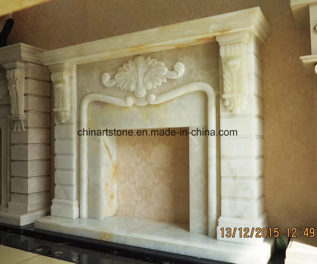 China Marble Nature Stone Modern and Antique Fireplace for Home Decoration