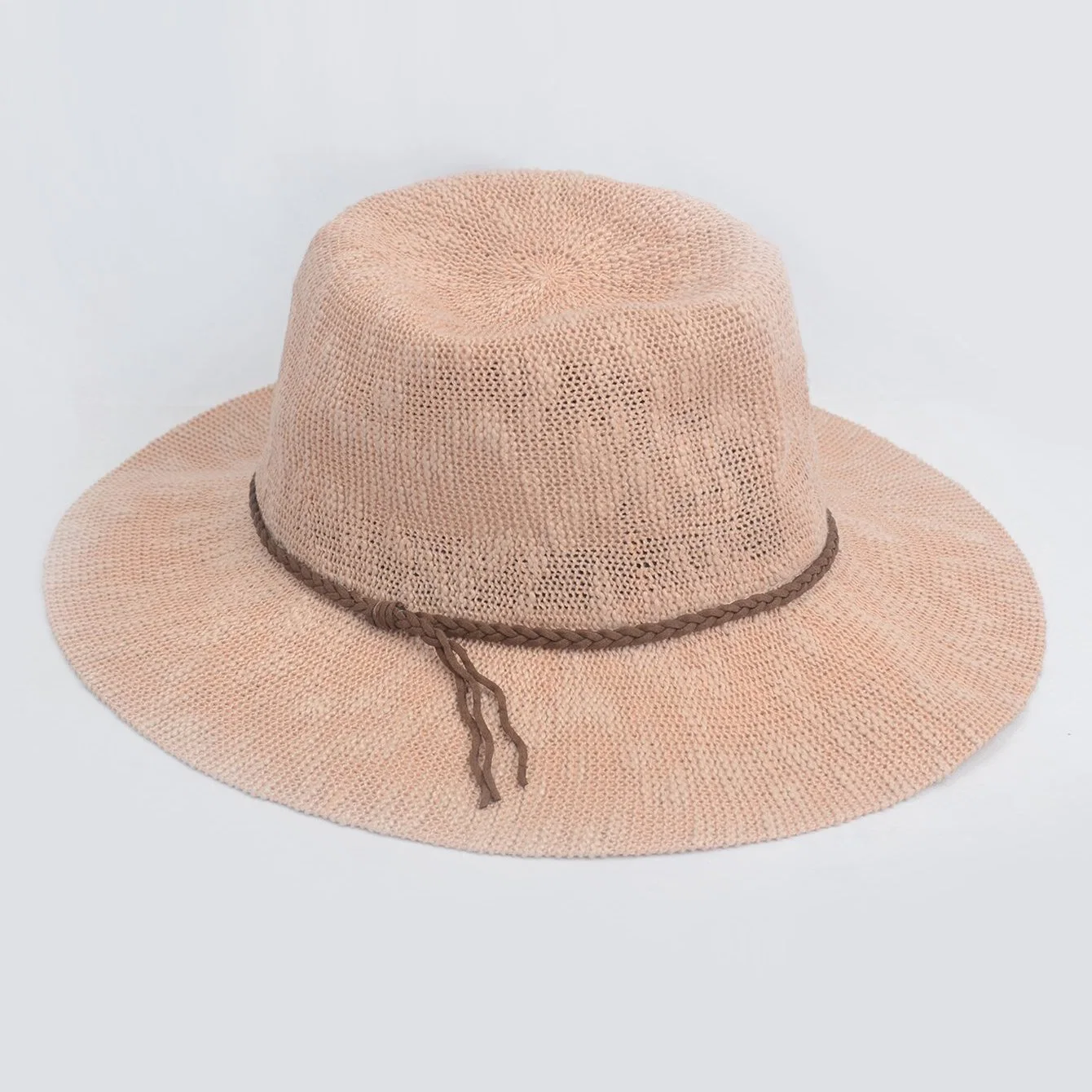 Natural Crochet Ladies Wide Brim Summer Sun Hat