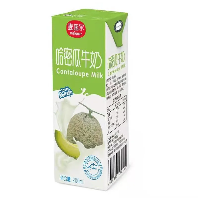 Le remplissage aseptique en cartons 200ml Style Slim package pour le lait et jus de fruits de l'emballage