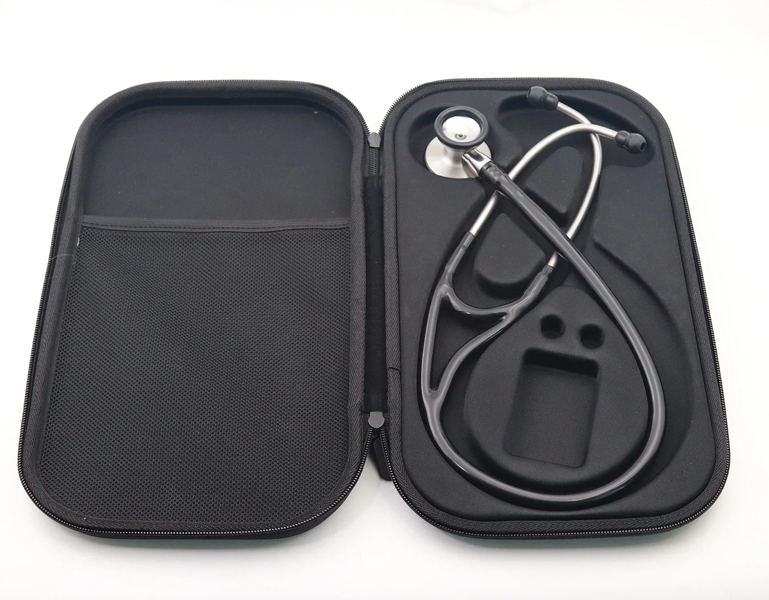 Acessórios universais em pele de transporte portátil à prova de água EVA para viagem com fecho de correr para medicina Caixa de armazenamento Nurse para todos os sacos para estetoscópio Littmann