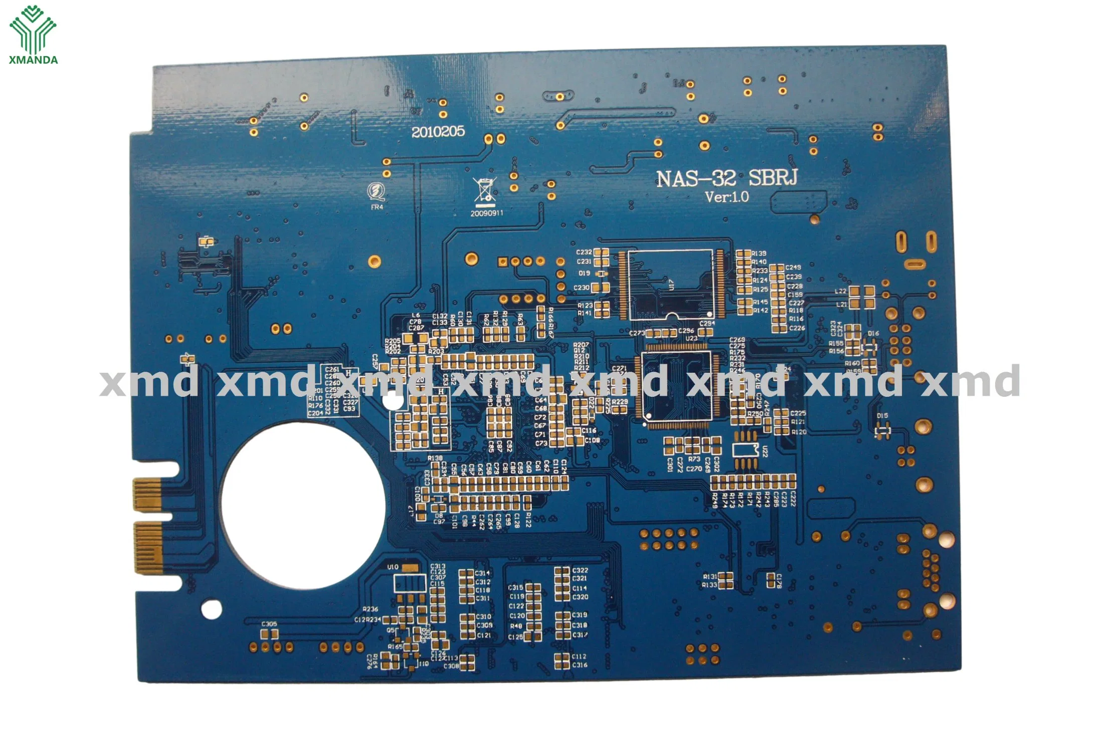 Double-Sided Pcbs with Fr4 Material and Tin Plating