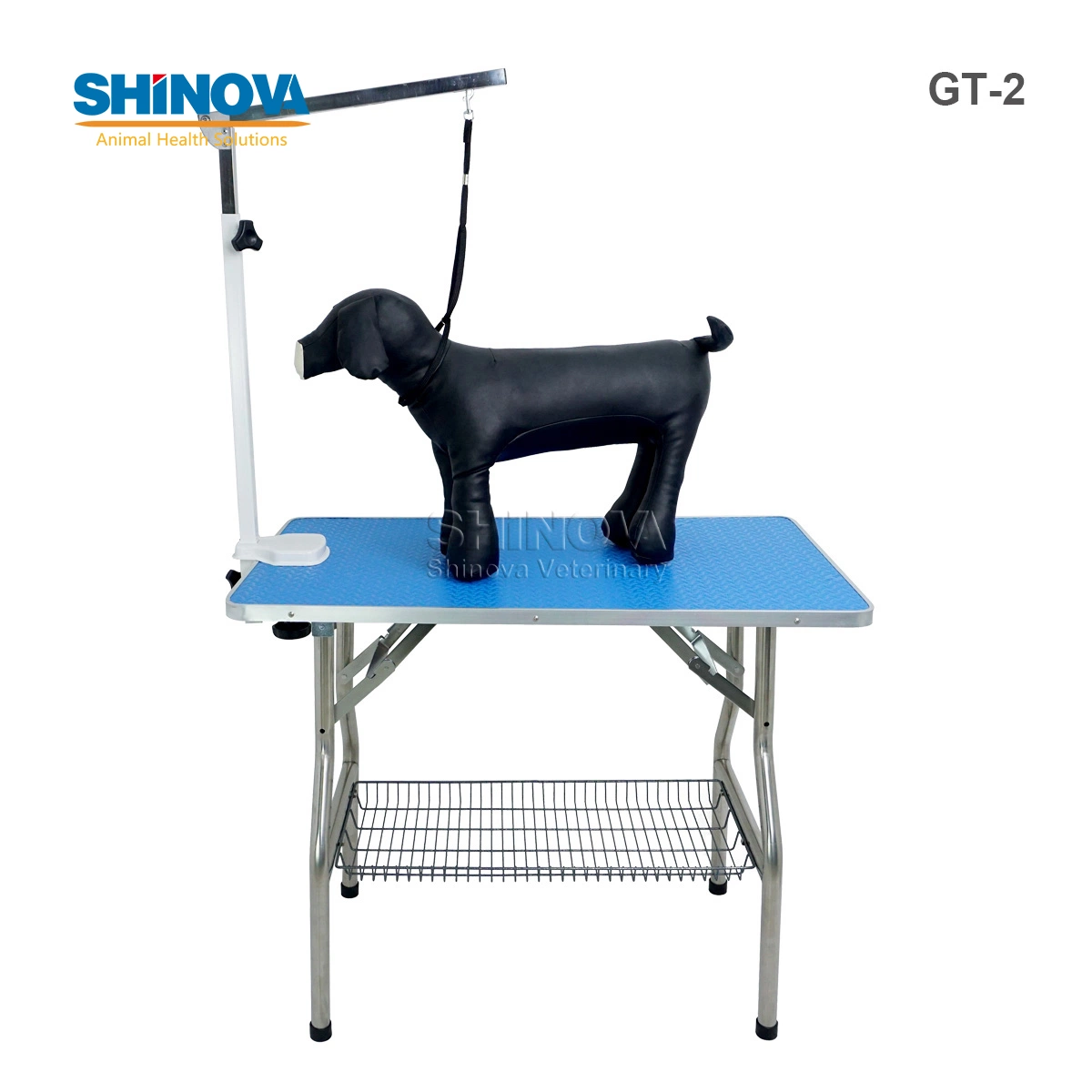 Stainless Steel Hydraulic Grooming Table Hydraulic Pet Beauty Workbench with Hanger Gt-2