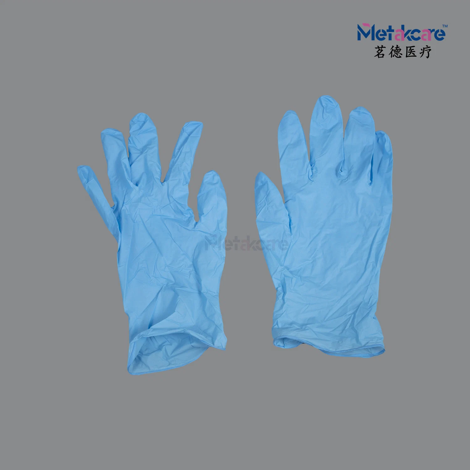 Blue Rubber Disposable Latex-Free Powder Free Exam Medical Nitrile Gloves Made in China