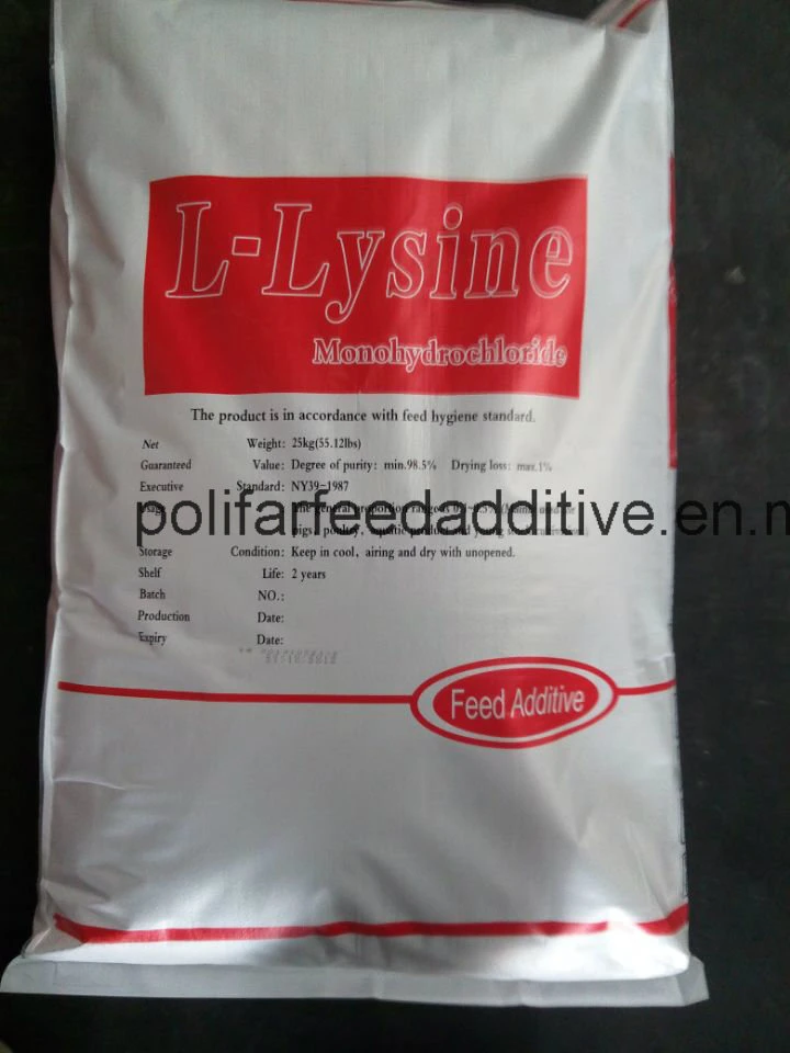 L-Lysine 98.5% Feed Premix Fami-QS FDA Sqs for Broilers, Layers