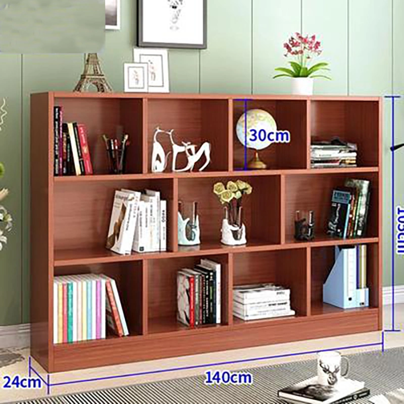 Home Simple Design Wooden Storage Shelves School Library Book Shelf Wood Furniture Daycare Children Storage Shelves MDF Kids Bookcase Bookshelf