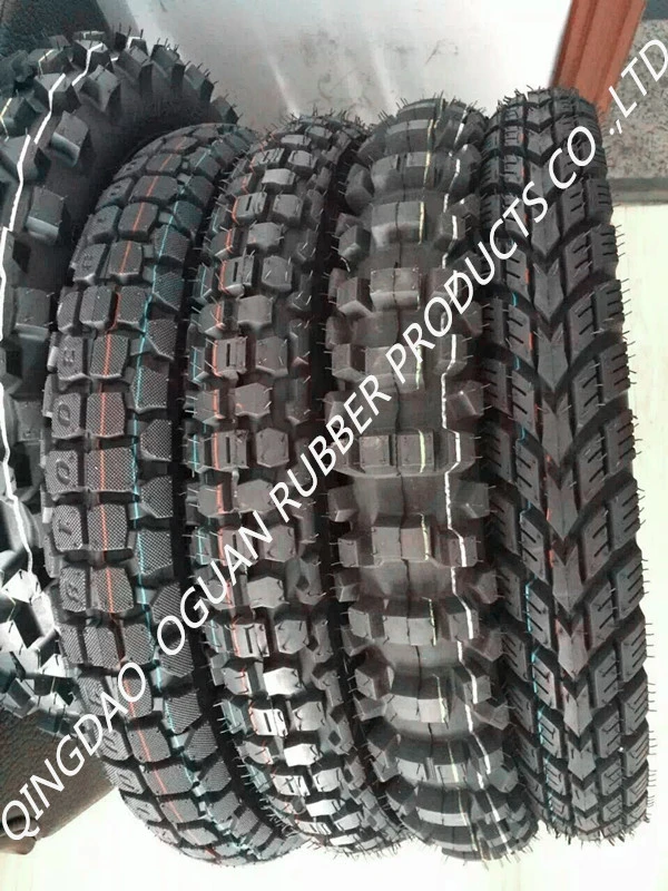 Preço baixo Natural Black pneu de borracha 2.25-18 motocicleta pneu Pneu transversal