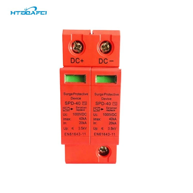 Dispositif de protection contre les surtensions SPD Energy 40ka d'arrêt de foudre CC d'approvisionnement d'usine.