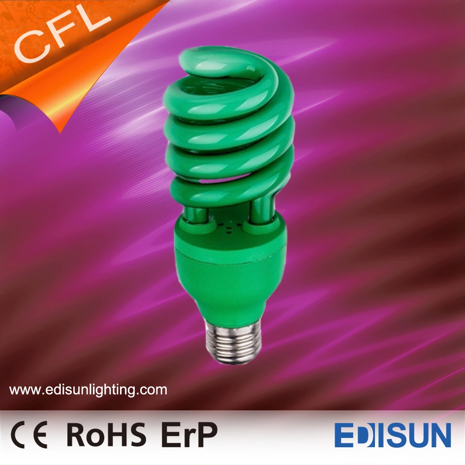 Colorful CFL Half Spiral Light 20W 26W E27 Energy Saving Lamps