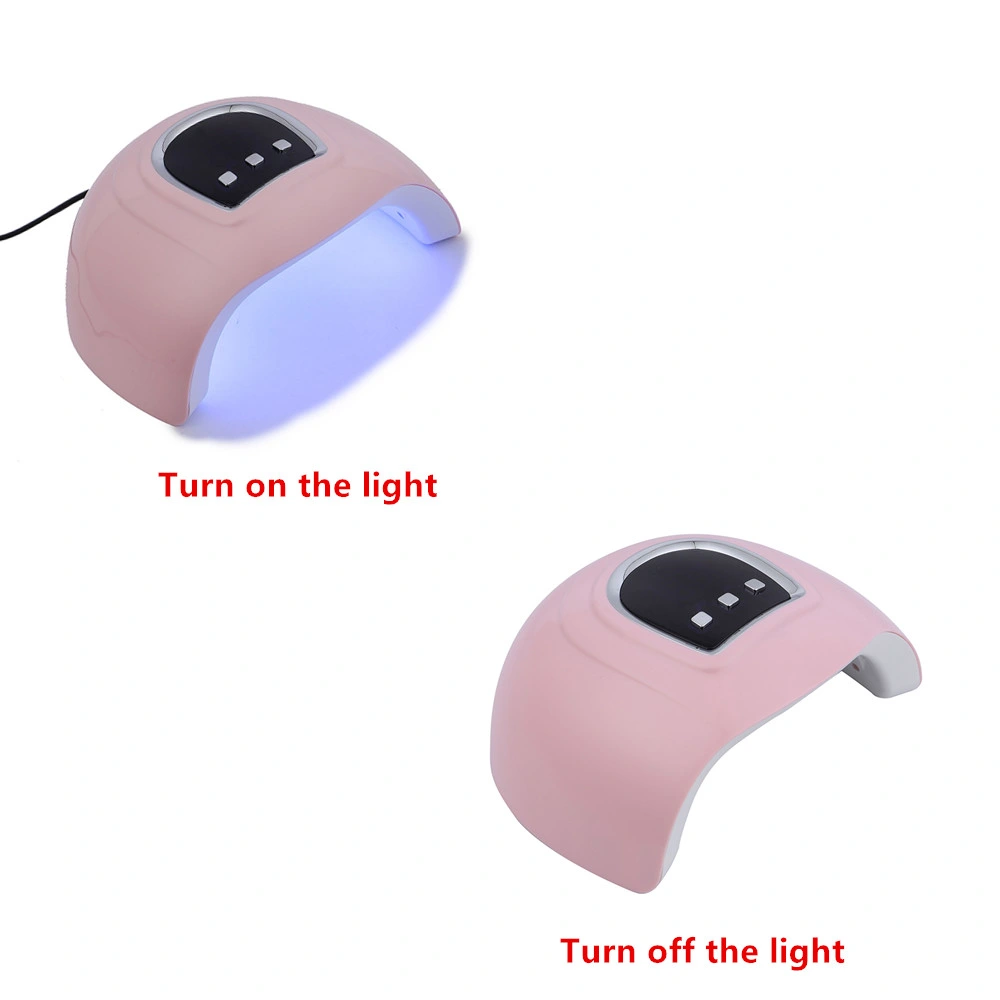 Lâmpada de pregos 54W a lâmpada UV dupla fonte de luz da lâmpada de gel Professional Secador de esmalte de unha LED da máquina Visor LCD unha Lâmpada de arte