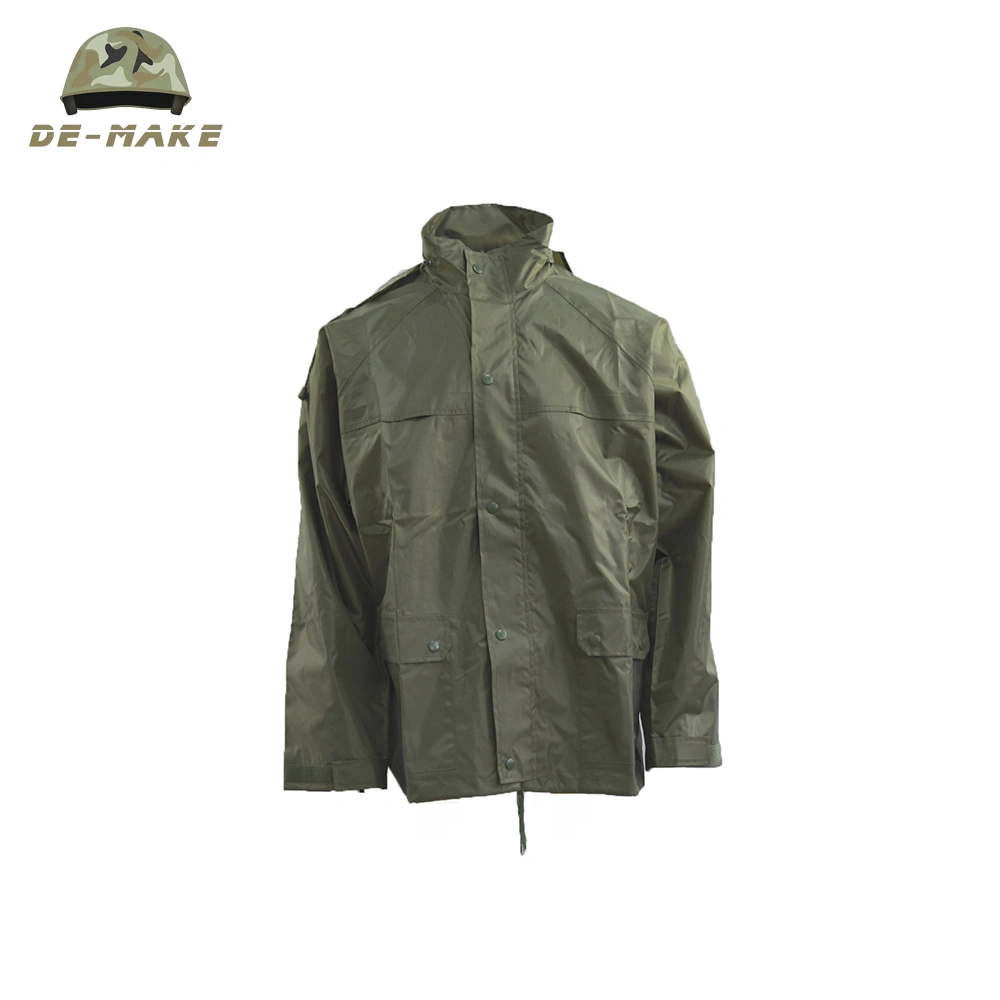 High quality/High cost performance PVC Military Raincoat and Rain Pants Suit