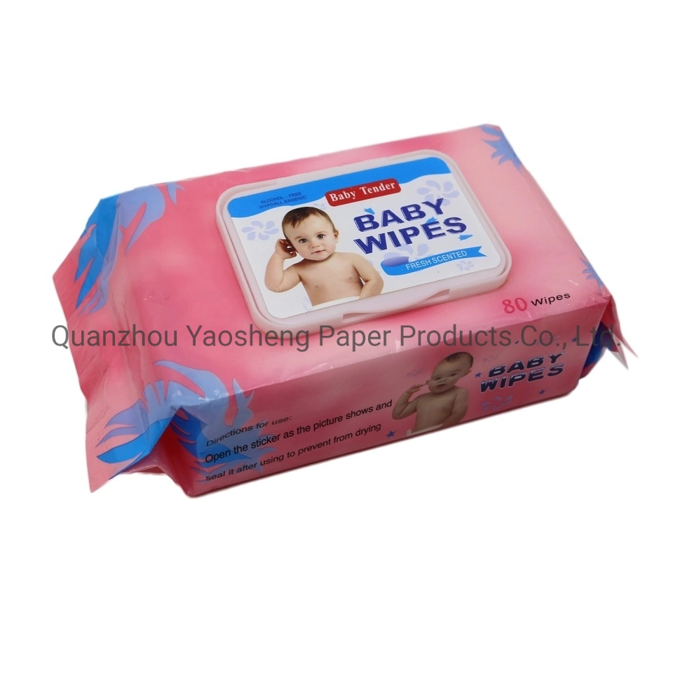 Private Logo Biodegradable Material Organic Baby Wet Wipes Organic Cleaning Wipe