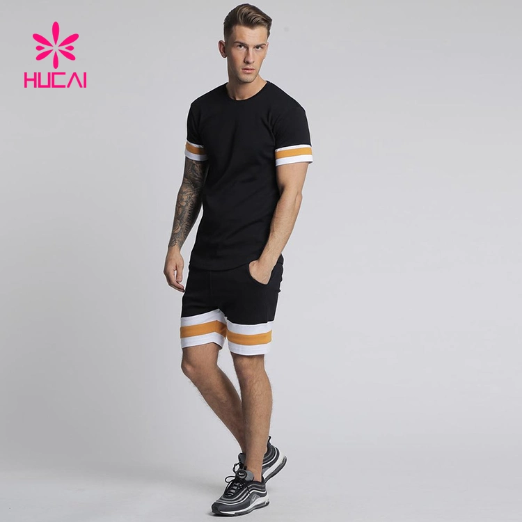 Wholesale/Supplier Design Gym Suit T Shirt and Shorts Set Mens out Door Sports Wear