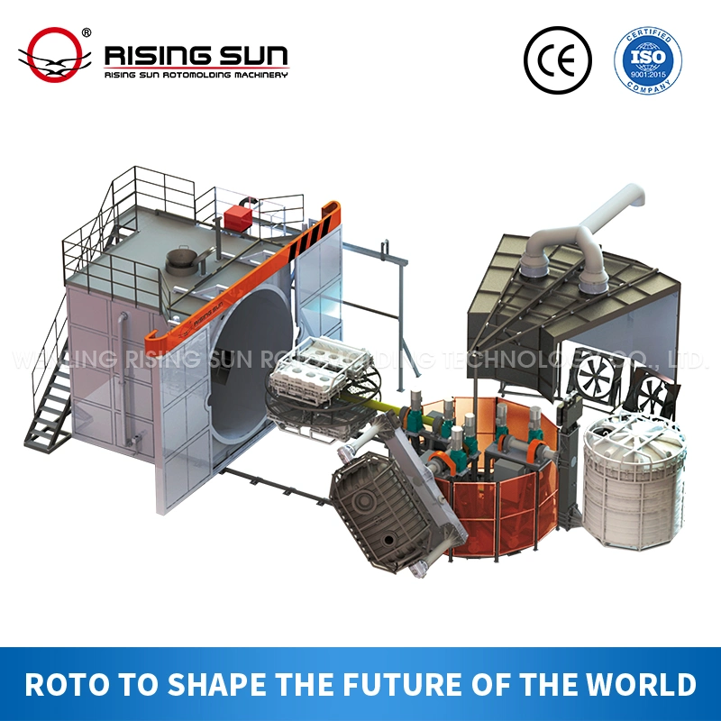 Rising Sun Water Tank Rotational Molding Machine