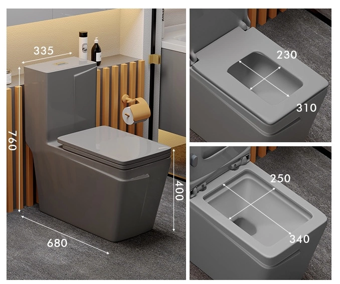 Moderne Quadratische Wc Keramik Wc-Schüssel Eine Stück Wc.