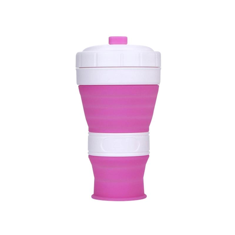 Portable Tableware Gift Mug Coffee Cup Silicone Foldable Water Bottle for Travel