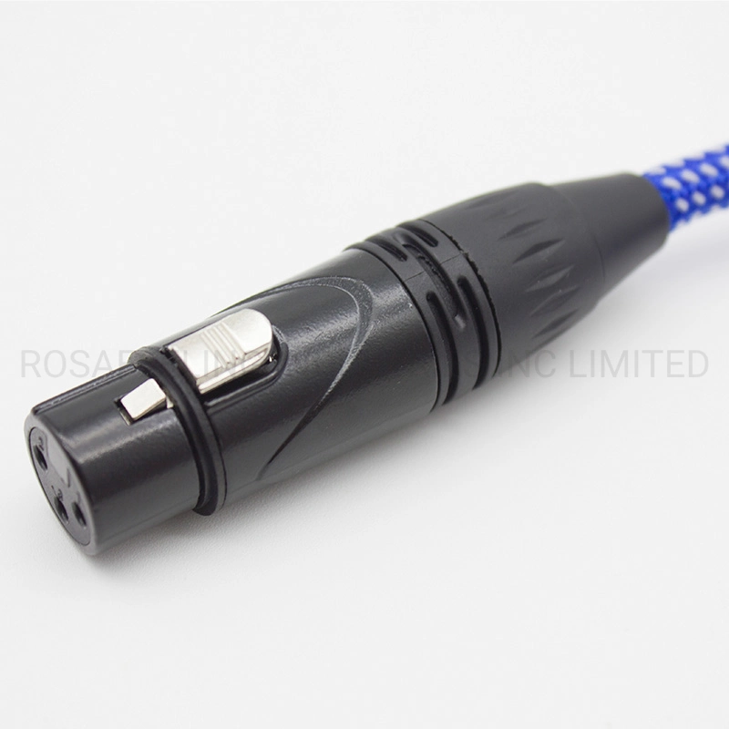 PVC Microphone AV Flexible Control Cable with Audio Connector XLR Female to Trs Plug (FMC40)