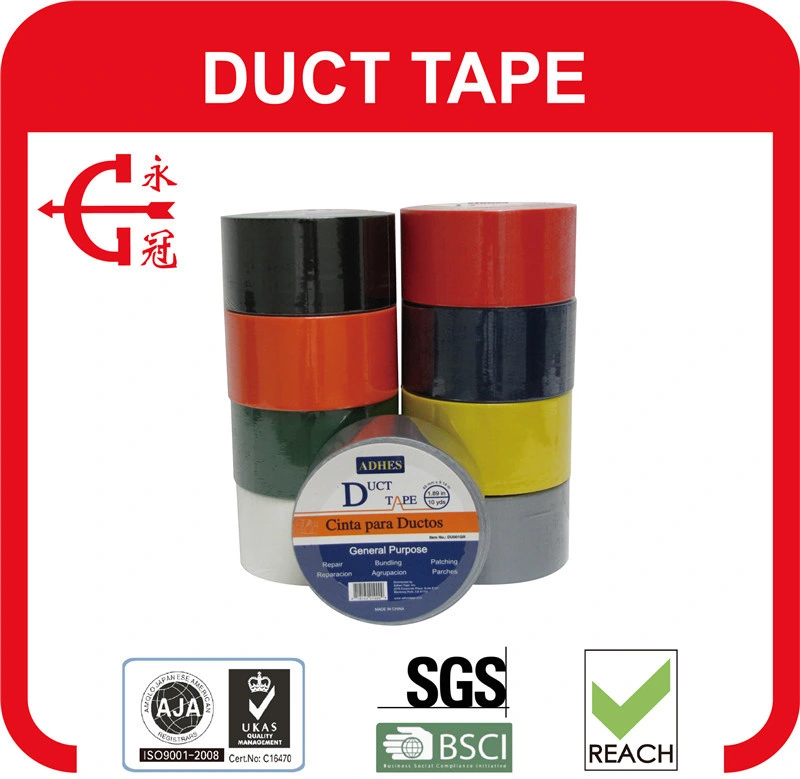 Heavy Duty No Residue Multipack Rainbow Color Industrial Cloth Duct Tape with Tear by Hand