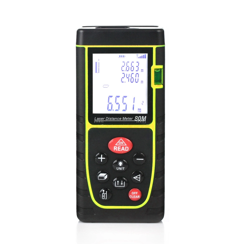 80m Portable Laser Distance Meter Infrared Rangefinder Digital Electronic Handheld Laser Measure