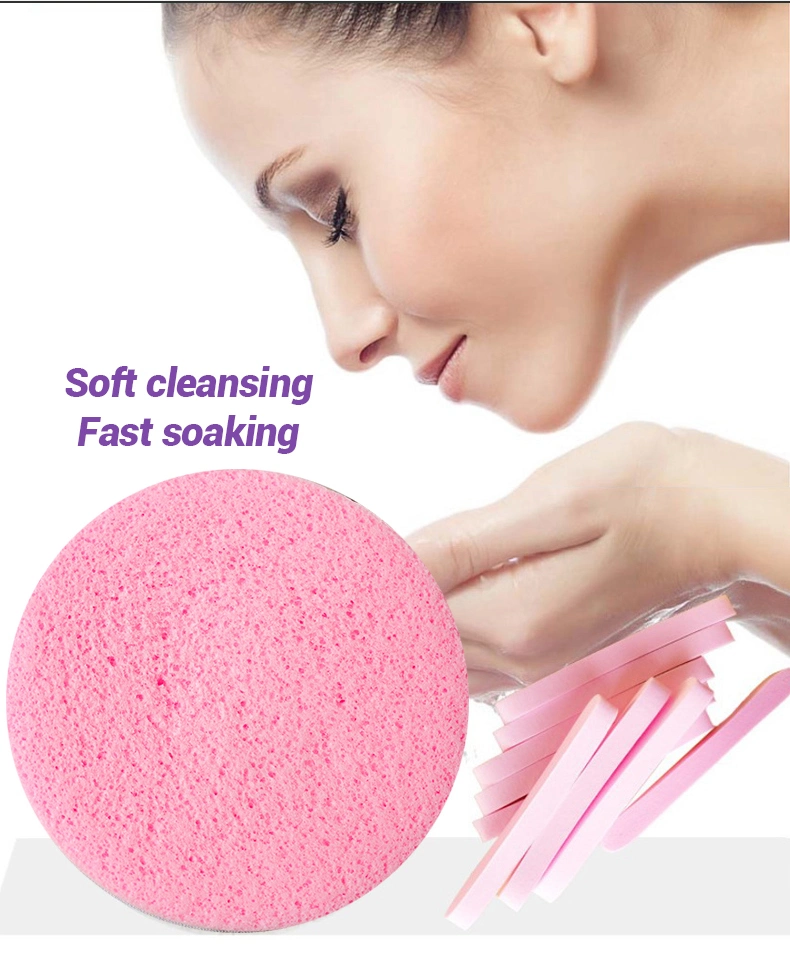 Facial Cleaning Sponges, Makeup Removal Sponge Cosmetic Compressed Cellulose