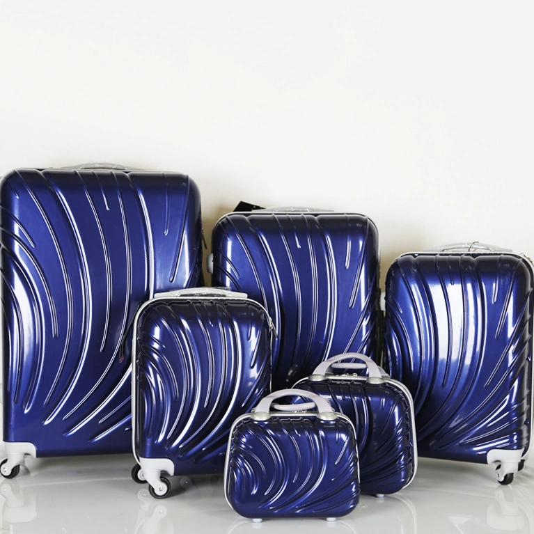 Best Selling Fashion 6 PCS Trolley Luggage Set with Cosmetic Bags