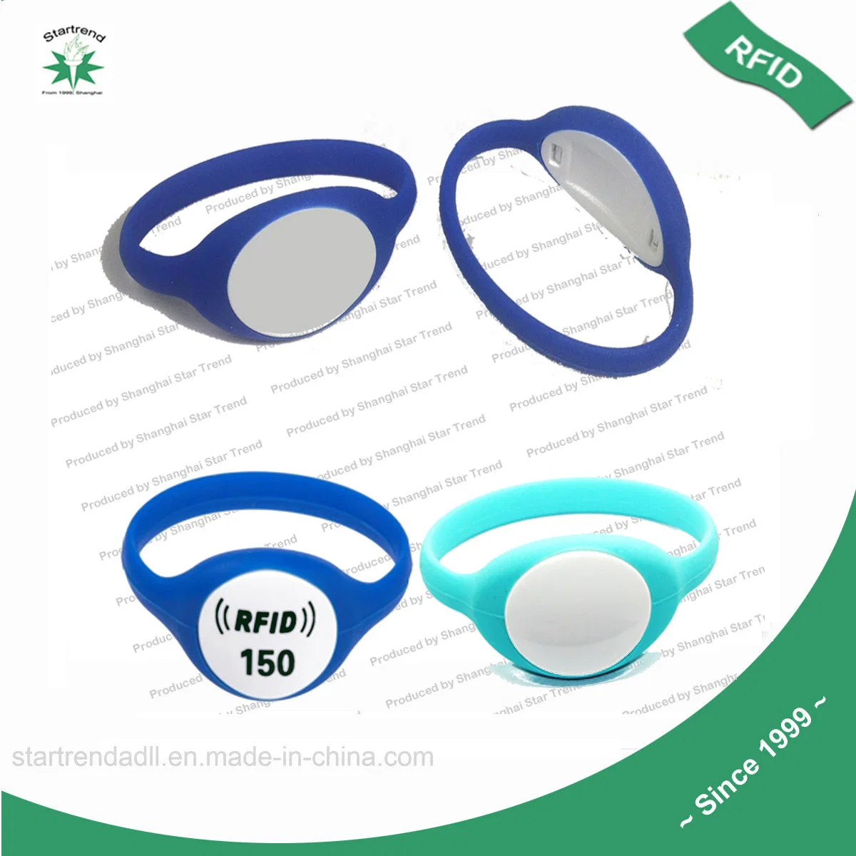 125kHz/13.56MHz Smart RFID/NFC Tag Silicone RFID Bracelet RFID Wristband (STS-07)